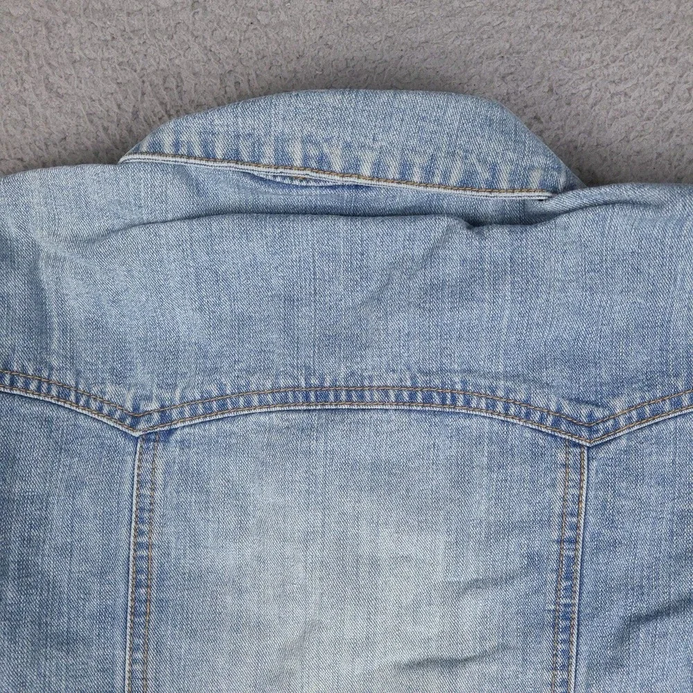 Gap‎ Girls Denim Jacket XXL Blue Trucker Jean Button Up Cotton